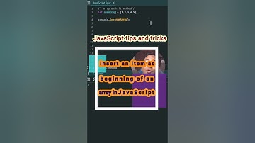 Add item to the beginning of an array using Array.unshift in JavaScript #shorts #jsbyjs #learning