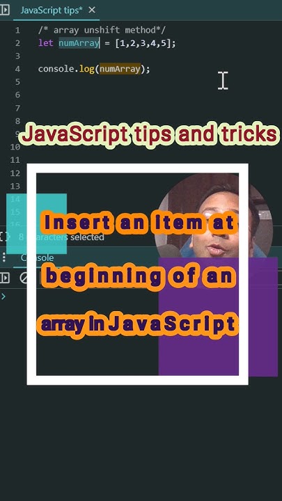 Add item to the beginning of an array using Array.unshift in JavaScript ...
