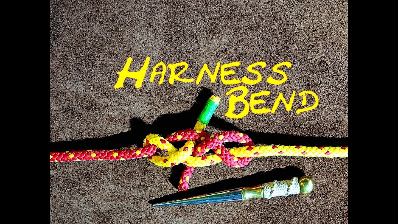 Harness Bend - Drawing Bend - Parcel Bend - Great Way of Joing a Broken Lace - Low Profile Knot