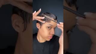 Finger waves on short hair