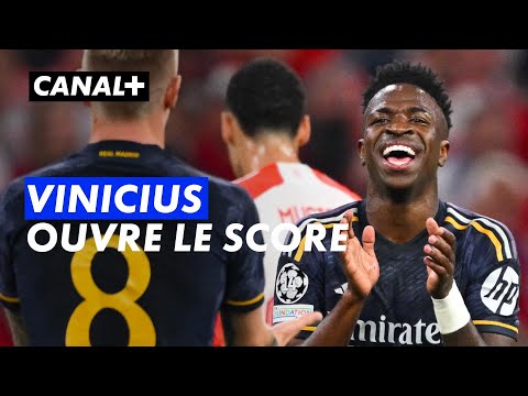 Vinicius ouvre le score pour le Real Madrid - Ligue des Champions 2023-24 -1/2 finale aller