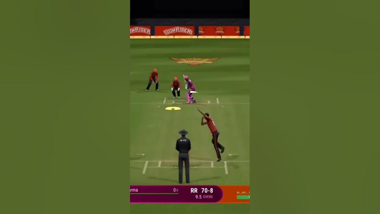 RAHUL CHAR TAKES 8 WICKET😈 SRH VS RR funk cricket24 youtubeshorts 