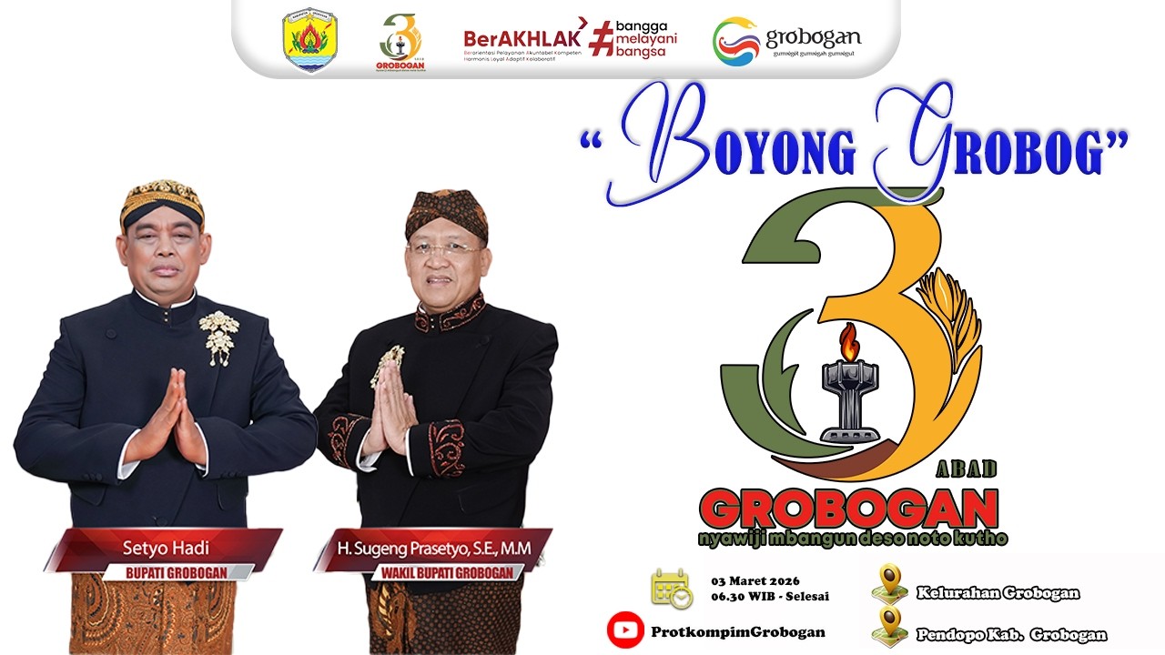 📡LIVE -SETDA : BOYONG GROBOG | 3 Abad Kabupaten Grobogan | 3 Maret 2026