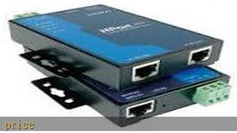 MOXA NPort 5210 w/Adapter 2 Port Serial Device Server, 10/100M Ethernet, RS-232, RJ45 8pin, 15KV ES