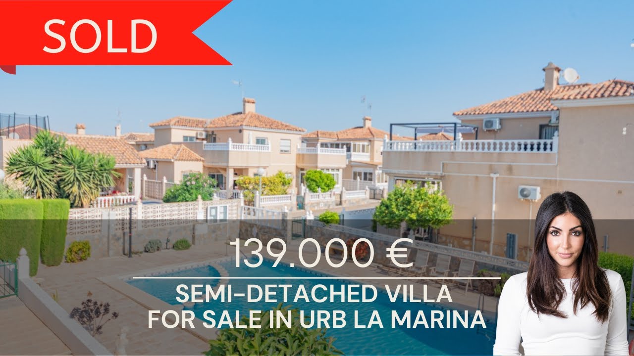 🏡 Property for sale in La Marina SemiDetached Villa for sale in La