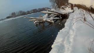 Бронницы. Зимний спиннинг на Москве реке.