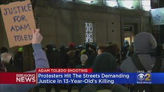 Protesters Hit Chicago Streets Following Release Of Video Of Police Shooting That Killed Adam Toledo