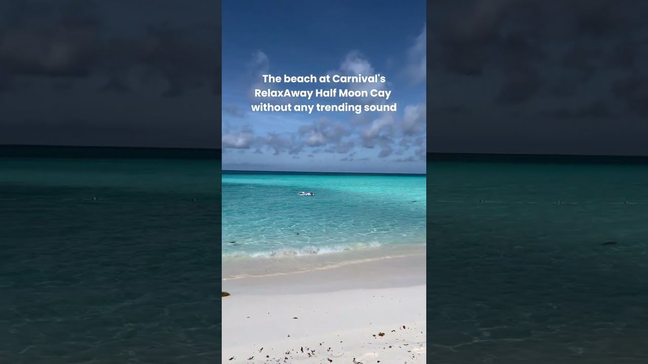 This isn't a screensaver... it's RelaxAway, Half Moon Cay. 🏝️