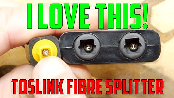 TOSlink fibre optic splitter