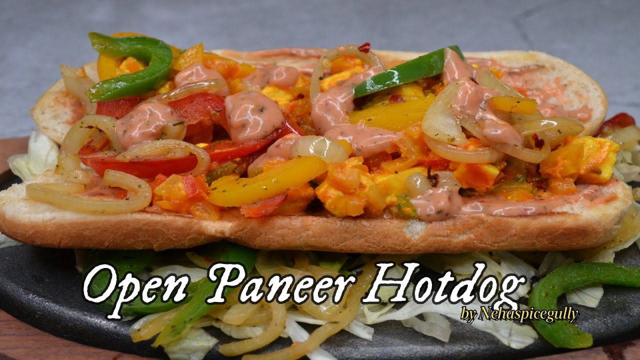How To Make Paneer Hot Dog I Meatless Hot Dog Recipe I Easy Paneer Hot