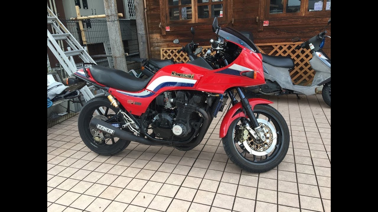 KERKERサウンドを聞いて　鋼管ダブルクレードル市販車最速　GPz1100　Kawasaki・GPz1100F　カワサキ GPz1100F　広島　ZX1100A