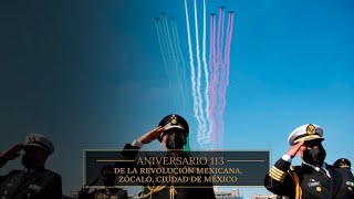 113 Aniversario de la Revolución Mexicana, Zócalo Ciudad de México
