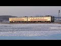 116年の歴史を閉じて廃線となるJR北海道留萌本線。キハ54×2が雪原を行ったり来たりする動画です last local train runnners,Rumoi line,Hokkaido,JPN