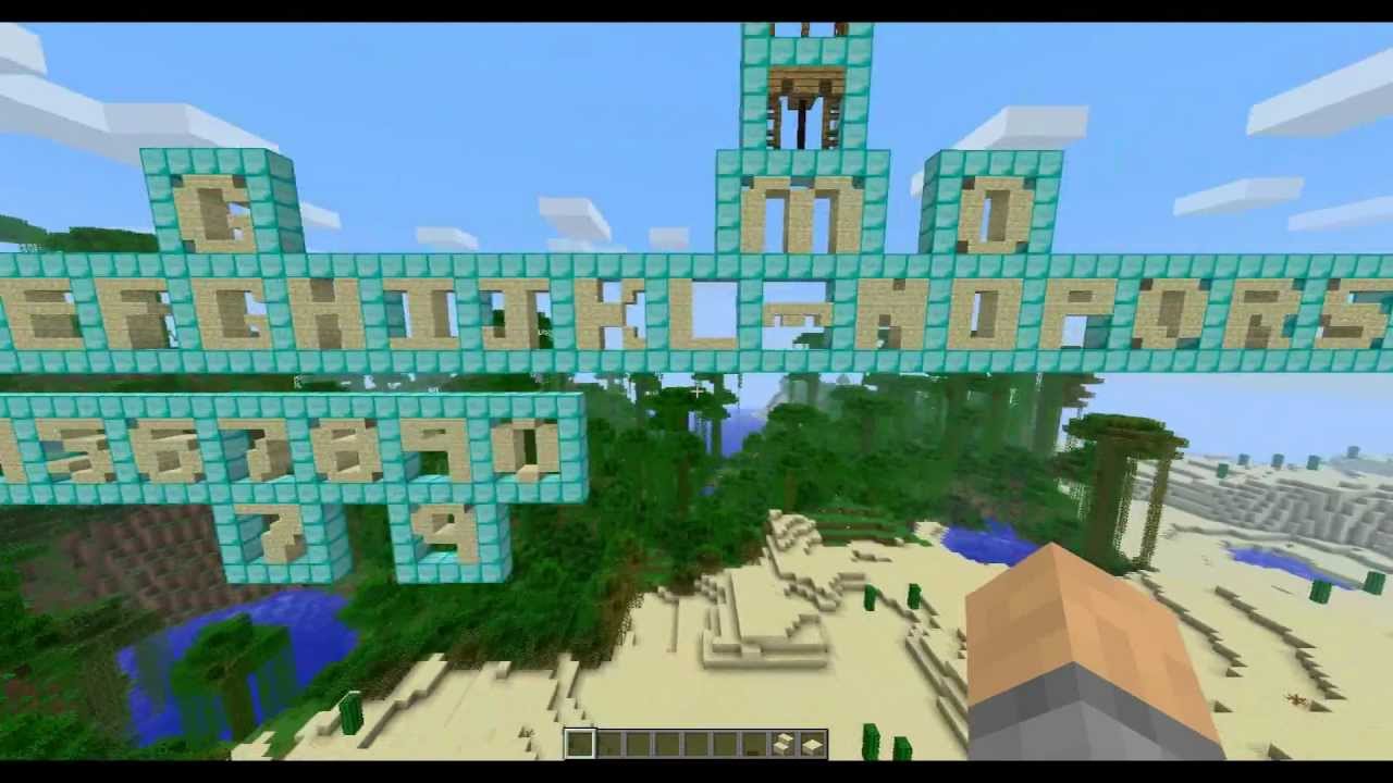 Minecraft 3x3 Vertical Text Youtube
