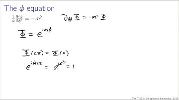 From the TISE in 3d to spherical harmonics