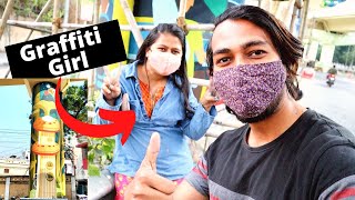 GRAFFITI girl of Nagpur | Sharwaree Khare | Graffiti in Nagpur | Nagpur Vlog | Daily Vlogs