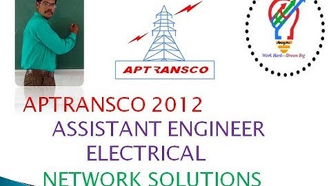 APTRANSCO 2012 NETWORK ANALYSIS ASSISTANT ENGINEER  ELECTRICAL SOLUTIONS