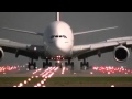 هبوط واقلاع طائره الخطوط الاماراتيه  Landing and take-off plane lines EMIRATI a380