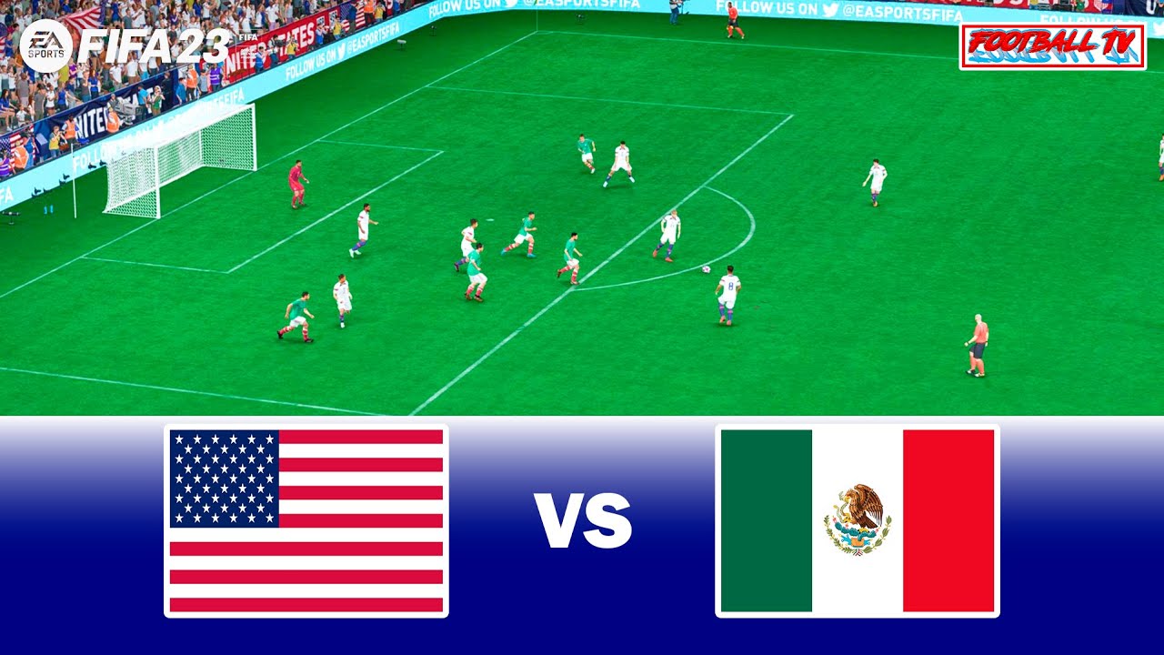FIFA 23 USA vs MEXICO International Friendly 2023 Full Match All