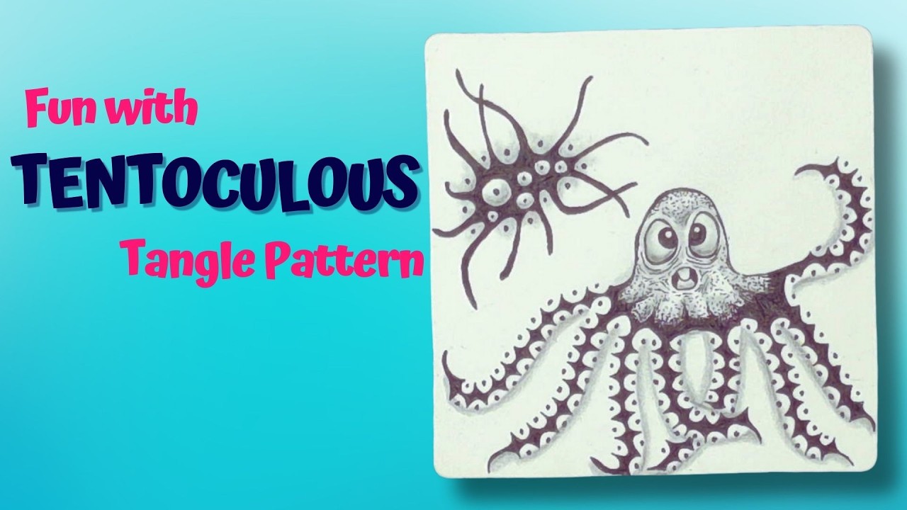 How to Draw a Tentoculous Ocoptus | Zentangle Pattern Exploration