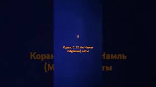 Коран. с. 27. ан Намль (Муравьи).     5