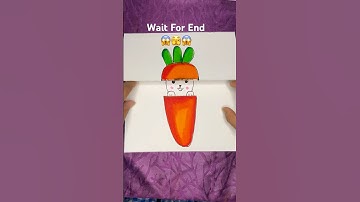 Folding Rabbit 🐰 #shorts #art #satisfying #acrylic #kids #origami