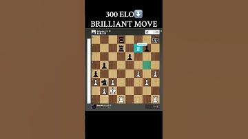 Brilliant move vs 300 elo player #chess #chessgame #chesstactics #chesscom #elo #brilliantmove #fyp