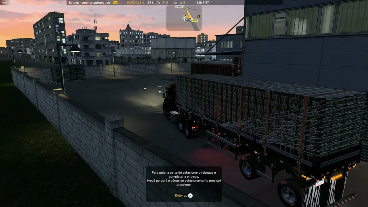 SCANIA 124G NA 2 EIXOS CARGA DE VERDURA BOTANDO PRESSÃO Euro Truck Simulator 2