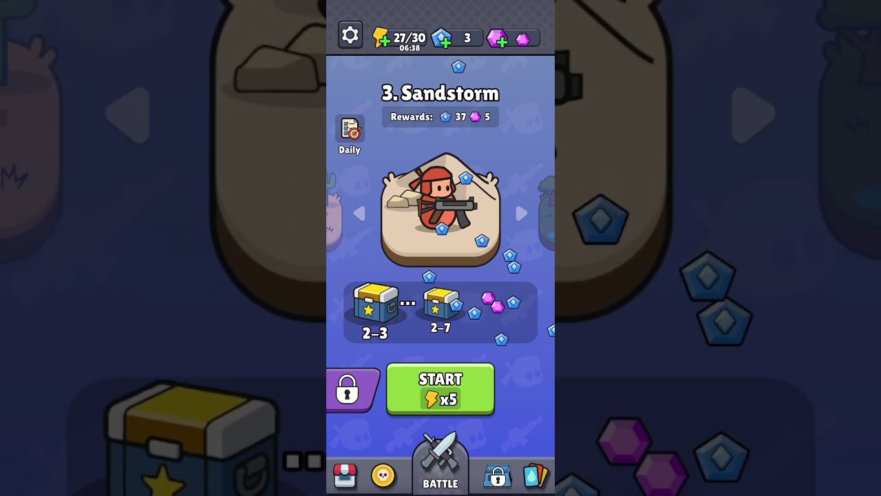 Battle Bag War Zone - Example Gameplay 