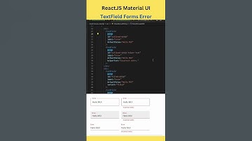 Must Know #react material UI TextField form error concept #shorts #hindi