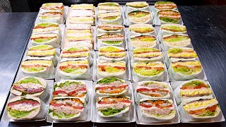 The Best Korean Sandwich Master, New York sandwich, Egg sandwich, Katsu sando, Korean street food by Tasty Travel 맛있는 여행 3,581 views 10 days ago 15 minutes