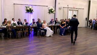 We never expected the best man to do THIS for his best man speech