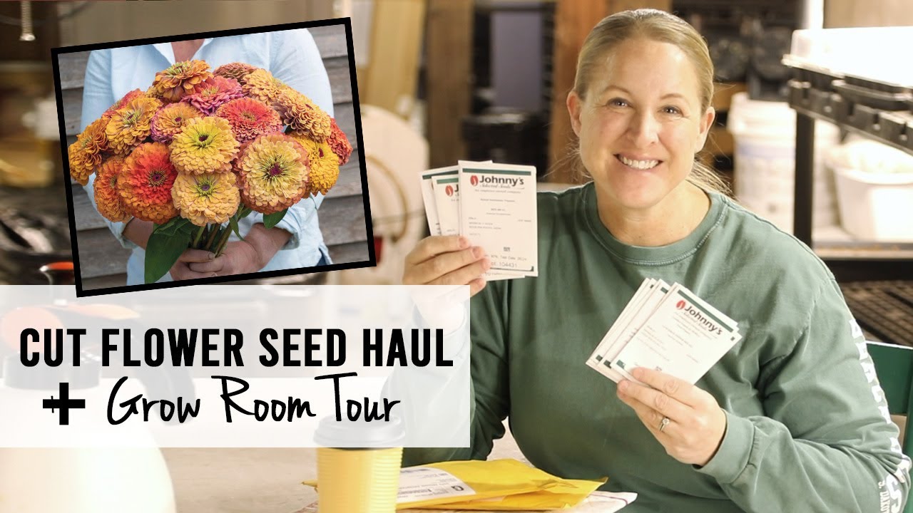 Cut Flower Seed Haul Plus Grow Room Tour!  Sunshine and Flora Urban Flower Farm
