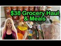 38 grocery haul for 3 adults  meals  what we eat in a normal week  realistic budget groceries