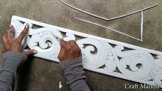 Thermocol Border Design Endless Design Thermocol Cutting Step By Step Diy