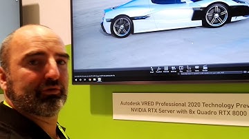 Autodesk VRED 2020 on NVIDIA RTX Server with 8x Quadro RTX 8000
