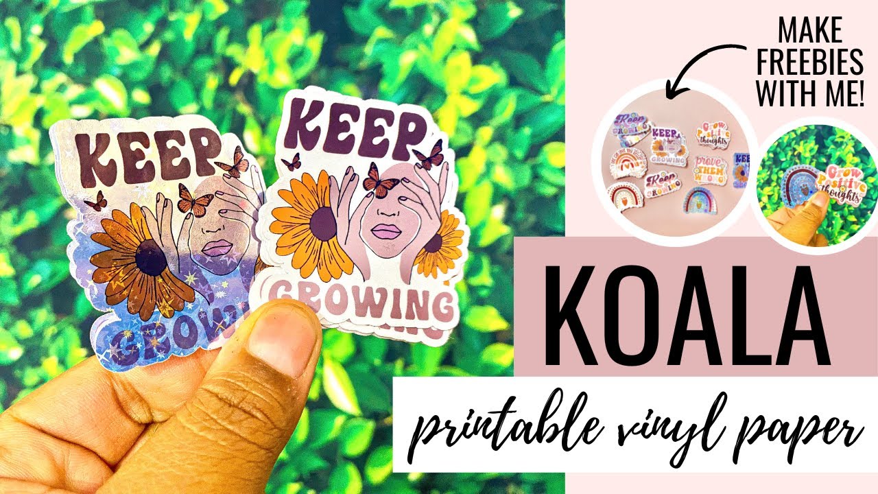 Let's make sticker sheets with @KoalaPaper clear vinyl sticker