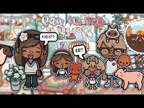 DAY In Our LIFE *ON THE FARM* 🐴🌾 ୧ ‧₊˚//*VOICED* 🎙️toca roleplay