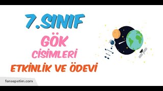7.Sınıf Gök Cisimleri Cevap Anahtarı - fensepetim.com