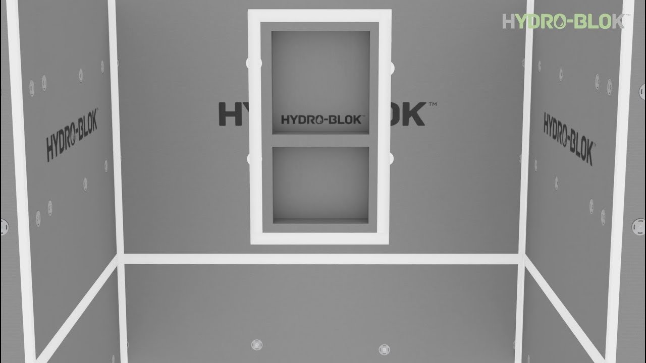 HYDROBLOK Shower Niche Installation YouTube