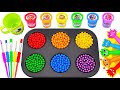 Satisfying Video | How to Make Rainbow Beads by Mixing Slime with SPRUNKI Candy Relaxing ASMR Sounds