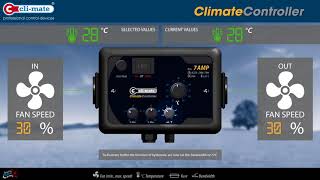 Climate controller fan controller with hysteresis