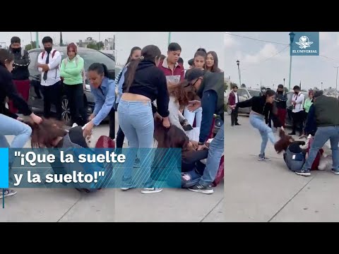 Captan nueva pelea entre alumnas en preparatoria del Edomex; alertan posible caso de bullying