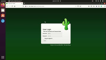 cacti user account setup