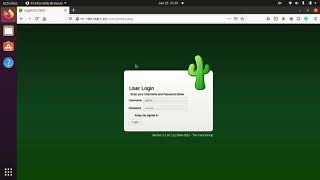cacti user account setup