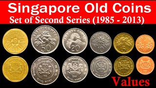 Singapur Münzen-Set – 6 Komplette Umlaufmünzen Von 1 Cent Bis 1 Dollar!