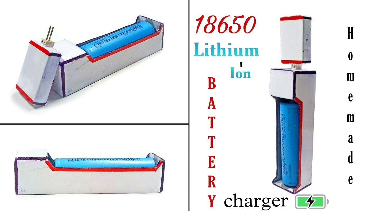 How to make 18650 Lithium ion battery charger at home || Battery ...