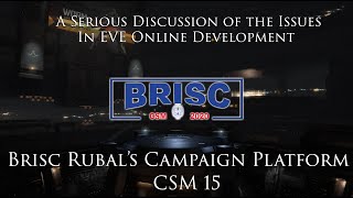 Brisc for CSM 15 - Let's Talk Some About Some Serious Issues for CSM 15