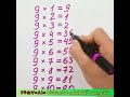 آموزش ضرب سریح اعداد در 9 