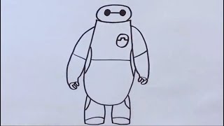 How to draw Baymax Big Hero 6 ✏️ screenshot 5